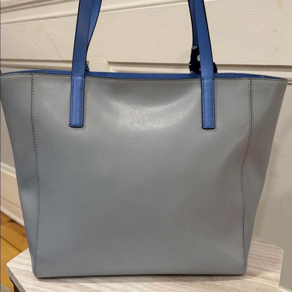 Kate Spade Bag Rosa Blue Leather Tote - Picture 8 of 17